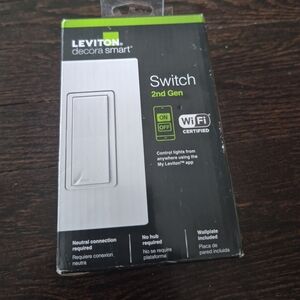 Leviton Decora Smart Switch, Wi-Fi 2nd Gen, Open in Box D215S....